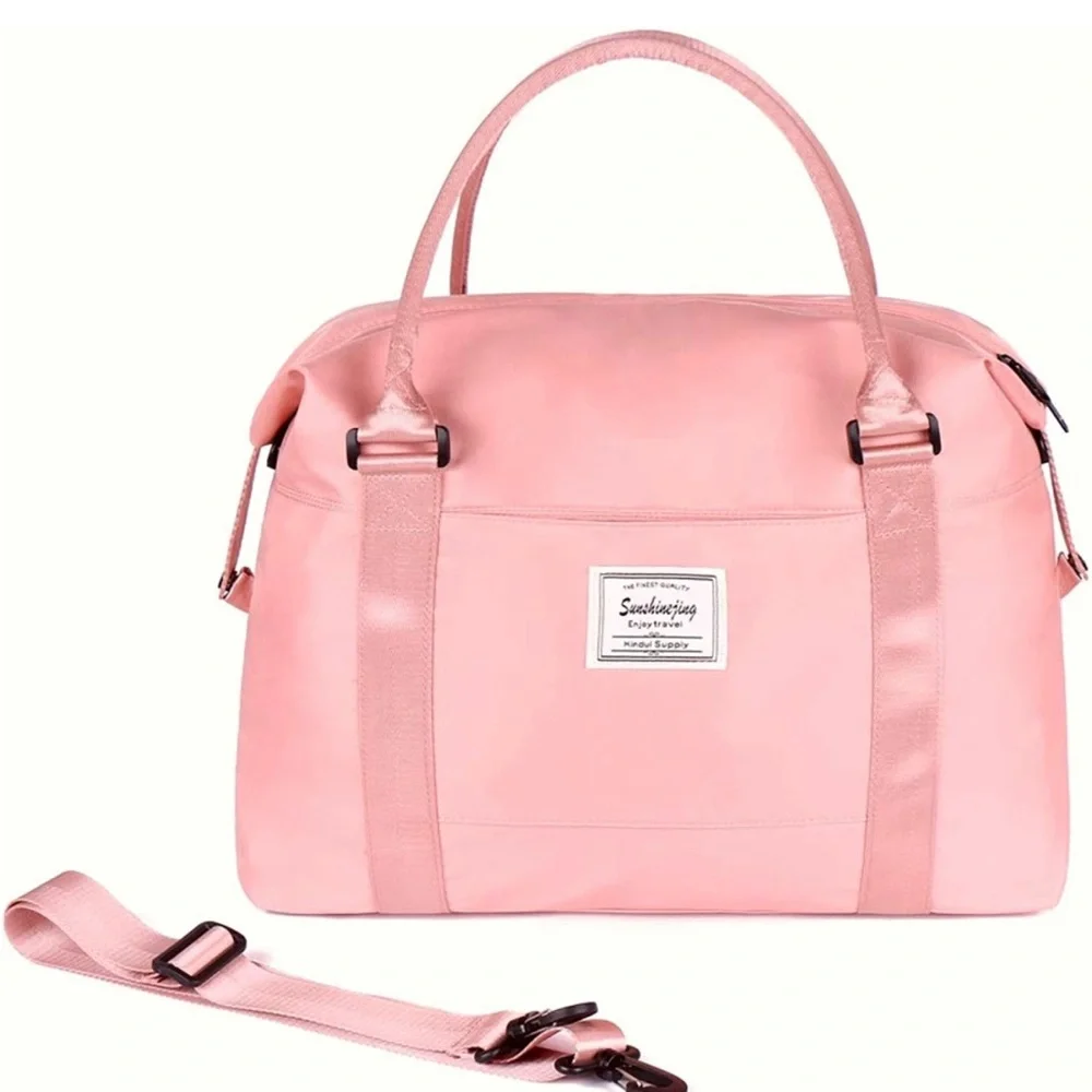 Travel weekender bag  Overnight Duffle Bag Gym Tote Bag in Trolley handle - Picture 4 of 7